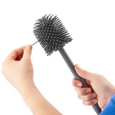 ATA HOME Silicone Wc Toilet Brush With Holder - Karout Online -Karout Online Shopping In lebanon - Karout Express Delivery