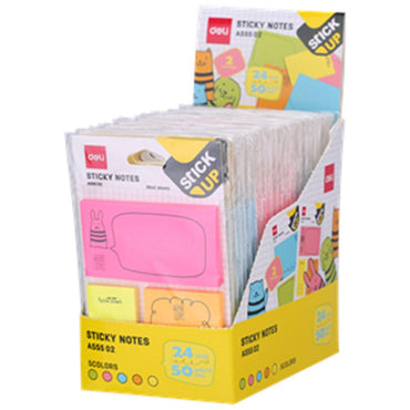 Deli A55502 Sticky Notes Set 76 x 95 mm -50 Sheets - Karout Online -Karout Online Shopping In lebanon - Karout Express Delivery