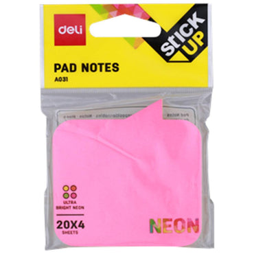 Deli EA03102 Shapes Sticky Notes, 76 x 76mm 80 Sheets - Karout Online -Karout Online Shopping In lebanon - Karout Express Delivery