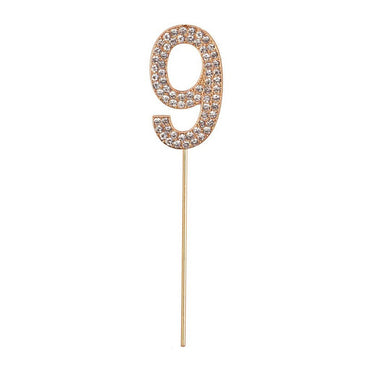 Number Cake Topper Glitter