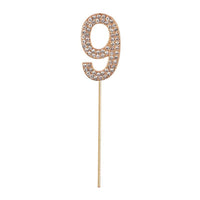 Number Cake Topper Glitter