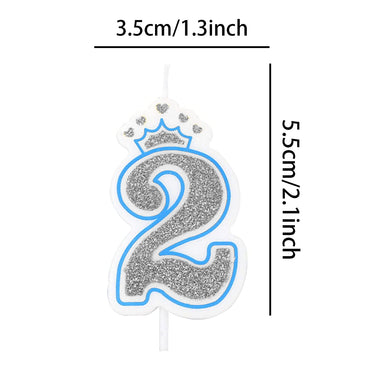 Birthday Glittered Number Candle / 22FK148