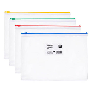 DELI E5526 Zip Bag A4 - Karout Online -Karout Online Shopping In lebanon - Karout Express Delivery