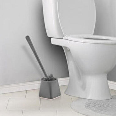 ATA HOME Silicone Wc Toilet Brush With Holder - Karout Online -Karout Online Shopping In lebanon - Karout Express Delivery
