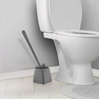 ATA HOME Silicone Wc Toilet Brush With Holder - Karout Online -Karout Online Shopping In lebanon - Karout Express Delivery