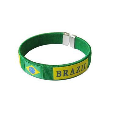 World Cup Brazil National Flag Bracelet - Karout Online -Karout Online Shopping In lebanon - Karout Express Delivery