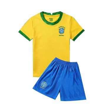 World Cup Football Brazil Team Kids Costume Set / WD-152BR - Karout Online -Karout Online Shopping In lebanon - Karout Express Delivery