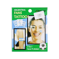 World Cup Fans Tattoo 3 in 1 Have 9 Stickers  / WD-71 - Karout Online -Karout Online Shopping In lebanon - Karout Express Delivery