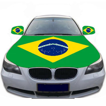 World Cup Brazil Flag Car Engine Hood Cover / 79524 - Karout Online -Karout Online Shopping In lebanon - Karout Express Delivery
