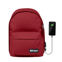 Prime 17 Inch BACKPACK WITH USB PORT.