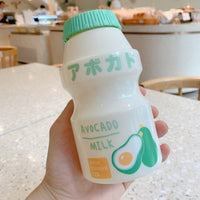 **NET**Summer Water Bottle Creative Fruit Plastic Portable Water Bottles For Kids Girl Anti-Fall Water Cup 480ml / 2216