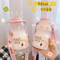 **NET**Summer Water Bottle Creative Fruit Plastic Portable Water Bottles For Kids Girl Anti-Fall Water Cup 480ml / 2216