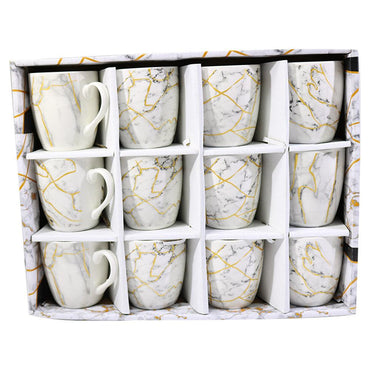 Porcelain Mug Set of 12 - Karout Online -Karout Online Shopping In lebanon - Karout Express Delivery