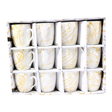 Porcelain Mug Set of 12 - Karout Online -Karout Online Shopping In lebanon - Karout Express Delivery