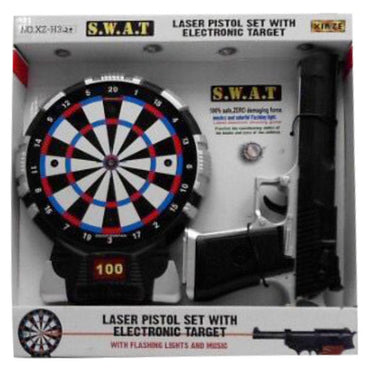 Laser Pistol Set With Electronic Target Toys & Baby