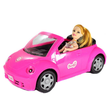 King Toys 2in1 Car With Cute Model Doll - Karout Online -Karout Online Shopping In lebanon - Karout Express Delivery