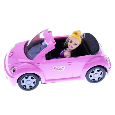 King Toys 2in1 Car With Cute Model Doll - Karout Online -Karout Online Shopping In lebanon - Karout Express Delivery