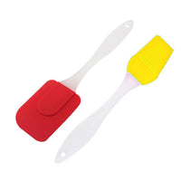 Silicone Spatula and Brush Set ( 2 Pcs) - Karout Online -Karout Online Shopping In lebanon - Karout Express Delivery