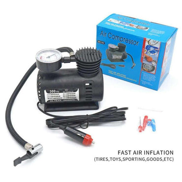 300PSI 12V Portable Mini Air Compressor Auto Car Electric Tire Air Inflator Pump - Karout Online