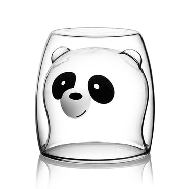 **NET**Double Glass Cup Creative Cartoon Design Cup / 9961409446015