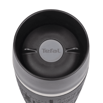 Tefal Stainless Steel Travel Mug 360 ml Black / K3081114 - Karout Online -Karout Online Shopping In lebanon - Karout Express Delivery