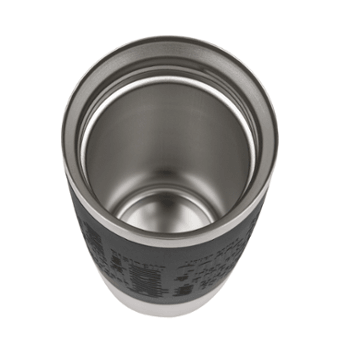Tefal Stainless Steel Travel Mug 360 ml Black / K3081114 - Karout Online -Karout Online Shopping In lebanon - Karout Express Delivery