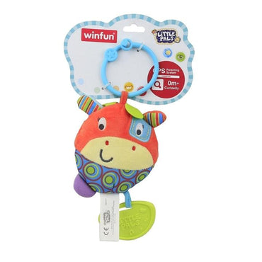 Win Fun Round Patch the Giraffe Teether Rattle - Karout Online -Karout Online Shopping In lebanon - Karout Express Delivery