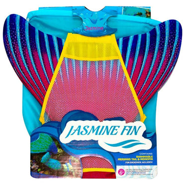 Swimmable Mermaid Tail & Monofin S/b / Fuchsia& Navy Summer