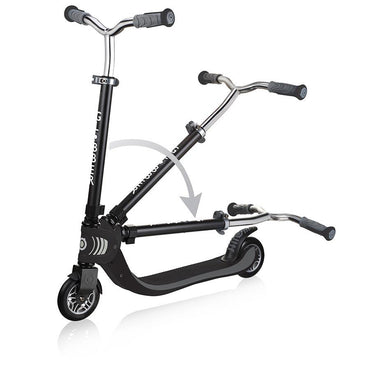 Globber Foldable Scooter Flow 125 Black Grey - Karout Online -Karout Online Shopping In lebanon - Karout Express Delivery