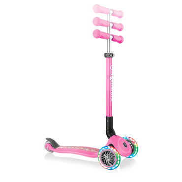 Globber Scooter Primo Foldable Fantasy Lights - Neon Pink / 434-110 - Karout Online -Karout Online Shopping In lebanon - Karout Express Delivery