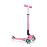 Globber Scooter Primo Foldable Fantasy Lights - Neon Pink / 434-110 - Karout Online -Karout Online Shopping In lebanon - Karout Express Delivery