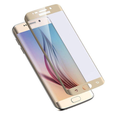 Protection FULL GLASS 5D & HD FOR S6 Edge With Border - Karout Online -Karout Online Shopping In lebanon - Karout Express Delivery