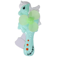 Unicorn Hand Pressure Plastic Manual Fan R-130 Light Green Summer