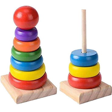 Wooden Rainbow Tower.