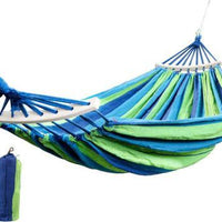 Portable Travel Camping Hanging Hammock Swing Blue& Green Summer