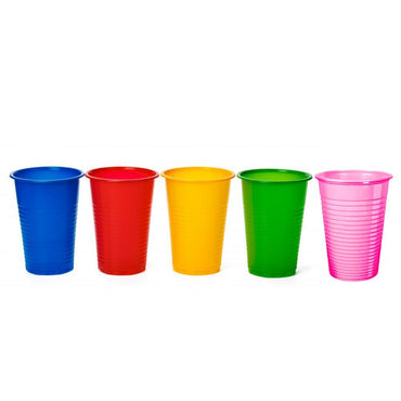 Five Colors Plastic Cup Set (50 Pcs) / E-201 Cleaning & Household