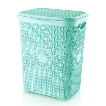 Asude Plastic Knit Laundry Basket - Karout Online -Karout Online Shopping In lebanon - Karout Express Delivery