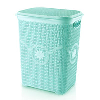 Asude Plastic Knit Laundry Basket - Karout Online -Karout Online Shopping In lebanon - Karout Express Delivery