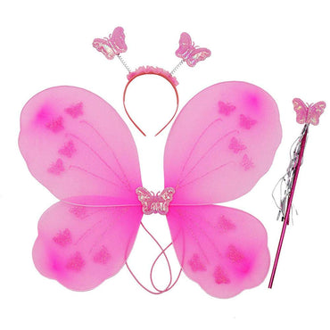 Fairy Princess Lovely Butterfly Wings With Wand & Head Band - Karout Online -Karout Online Shopping In lebanon - Karout Express Delivery