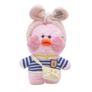 Plush Lalafanfan Duck Toys with bag and eyeglasses 26 cm - Karout Online -Karout Online Shopping In lebanon - Karout Express Delivery