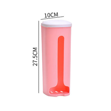 Multifunctional Wall Mounted Grocery Garbage Trash Bag Dispenser Storage Holder Case