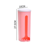 Multifunctional Wall Mounted Grocery Garbage Trash Bag Dispenser Storage Holder Case