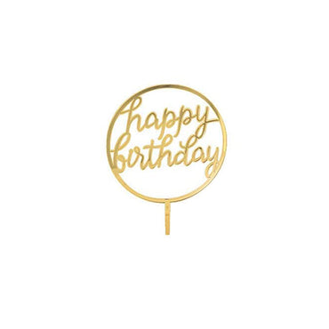 Gold Cake Topper Acrylic 1 pc