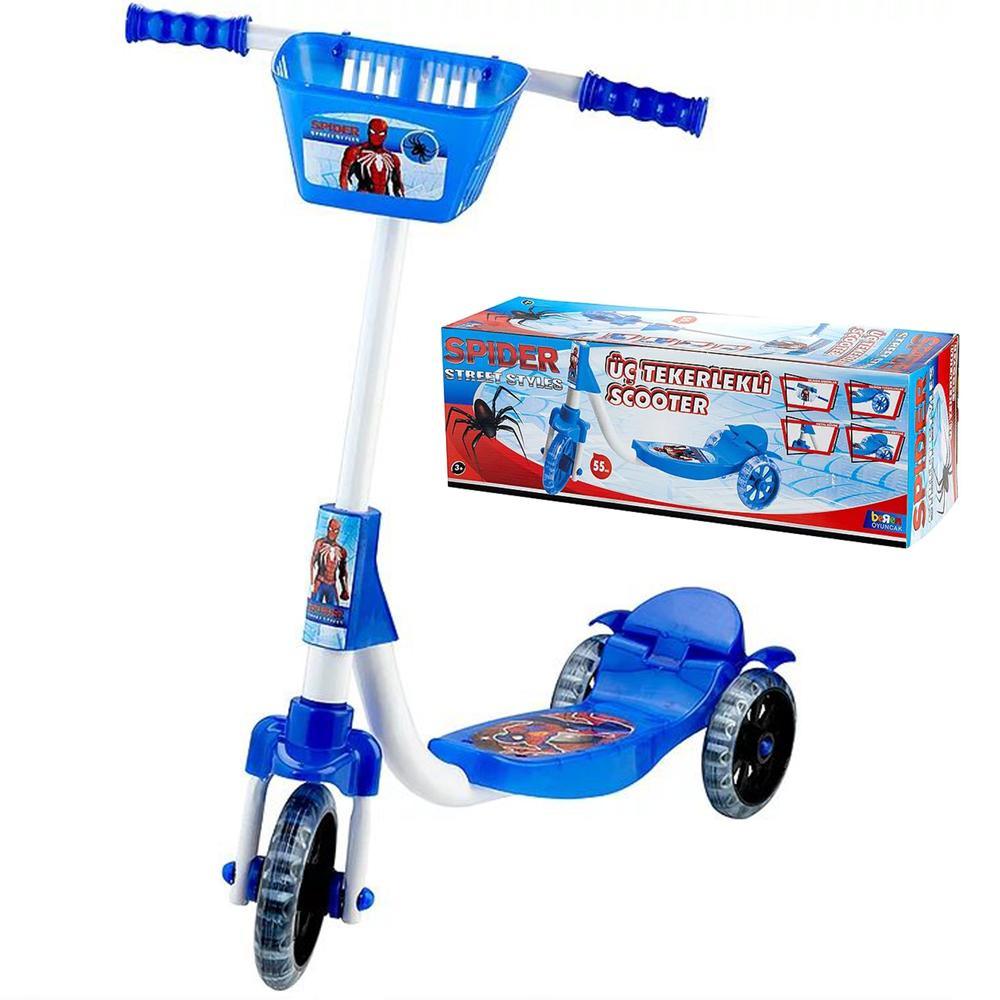 Spiderman Baby Scooter mit 3 Rädern – sicher & stabil für Fahranfänger bis max. 20 kg Körpergewicht main image 1