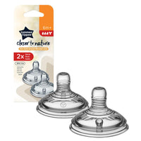Tommee Tippee – Thick Flow Teat 6m+  (2 Pcs) BPA free / 221421 - Karout Online -Karout Online Shopping In lebanon - Karout Express Delivery