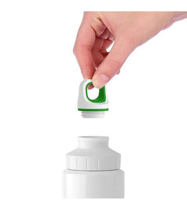 Tefal Drink 2 Go Light Steel Drop Green Drinking Bottle Screw Lid 600 ml / K3194412 - Karout Online -Karout Online Shopping In lebanon - Karout Express Delivery