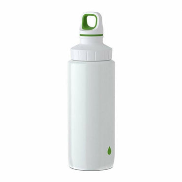 Tefal Drink 2 Go Light Steel Drop Green Drinking Bottle Screw Lid 600 ml / K3194412 - Karout Online -Karout Online Shopping In lebanon - Karout Express Delivery