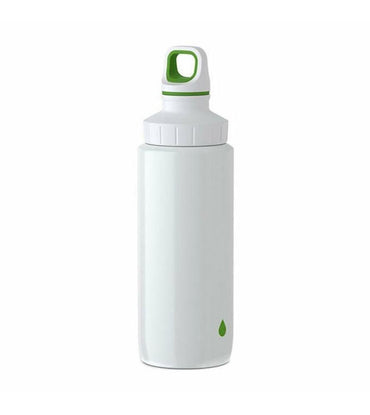 Tefal Drink 2 Go Light Steel Drop Green Drinking Bottle Screw Lid 600 ml / K3194412 - Karout Online -Karout Online Shopping In lebanon - Karout Express Delivery