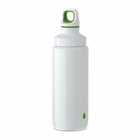 Tefal Drink 2 Go Light Steel Drop Green Drinking Bottle Screw Lid 600 ml / K3194412 - Karout Online -Karout Online Shopping In lebanon - Karout Express Delivery
