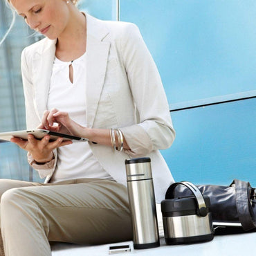 Tefal Senator Vacuum Flask Stainless Steel 1 Lt / K3063414 - Karout Online -Karout Online Shopping In lebanon - Karout Express Delivery